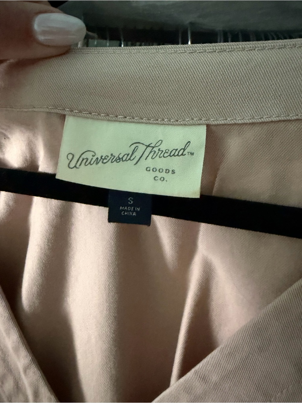 Universal Thread Blush V-Neck Short Sleeve Dress - Picture 2 of 2
